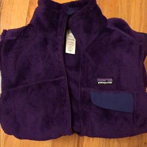 Purple fleece Patagonia vest